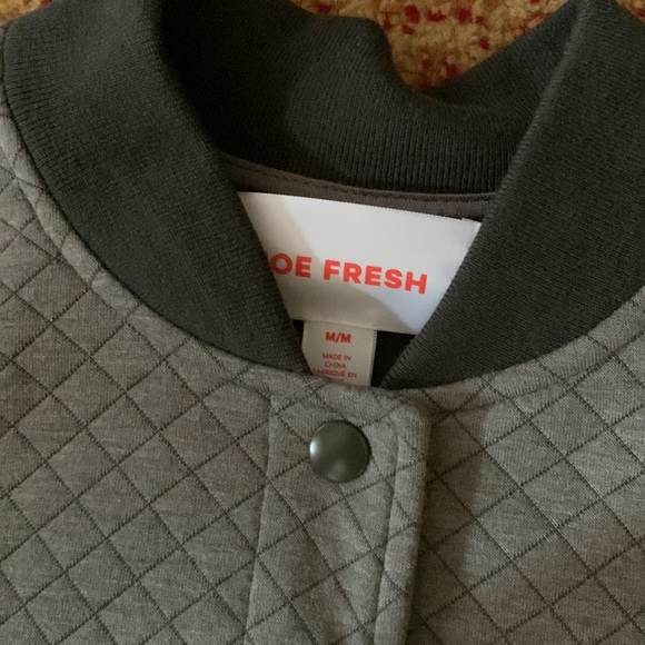 Quilted long line button jacket - Picture 2 of 3